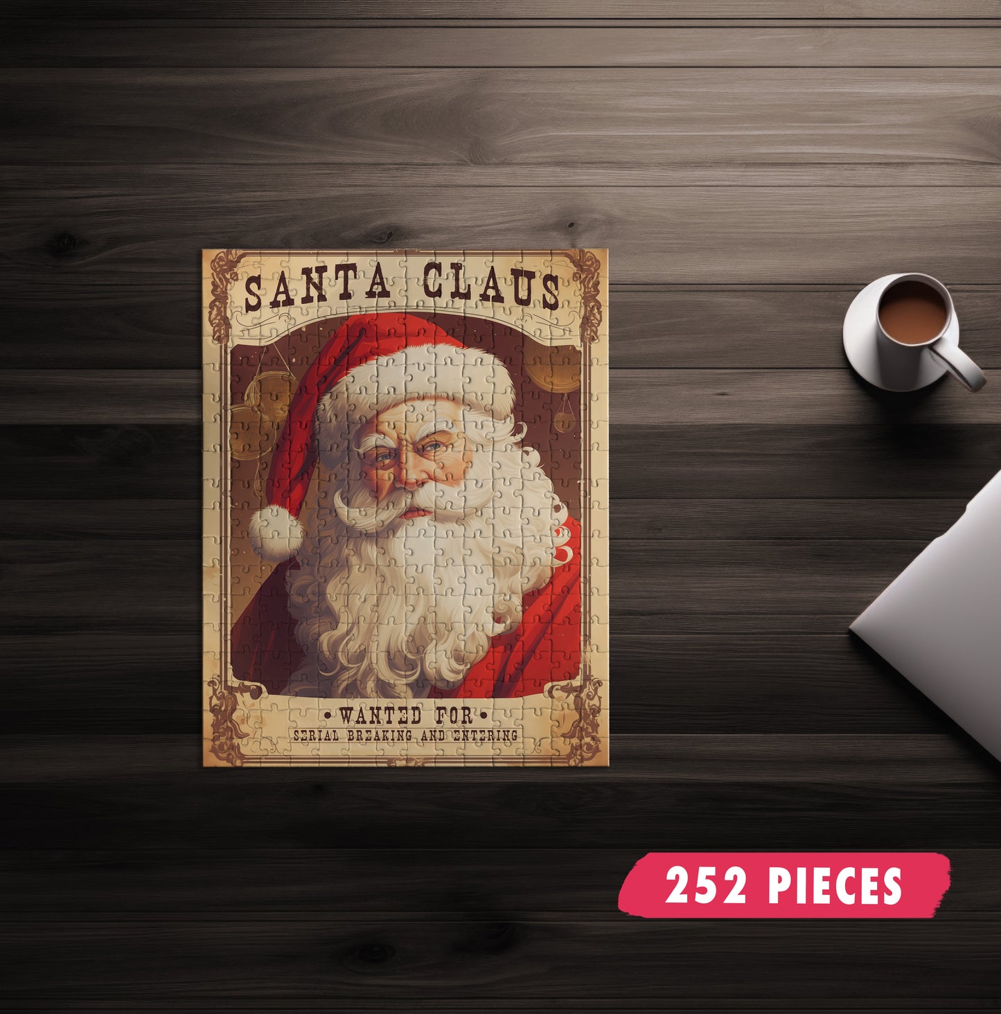 Wanted Poster Santa Jigsaw Puzzle
