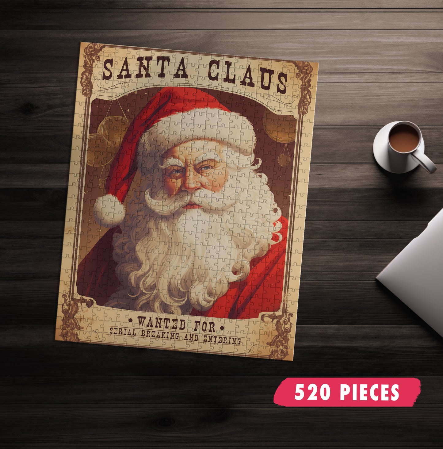 Wanted Poster Santa Jigsaw Puzzle