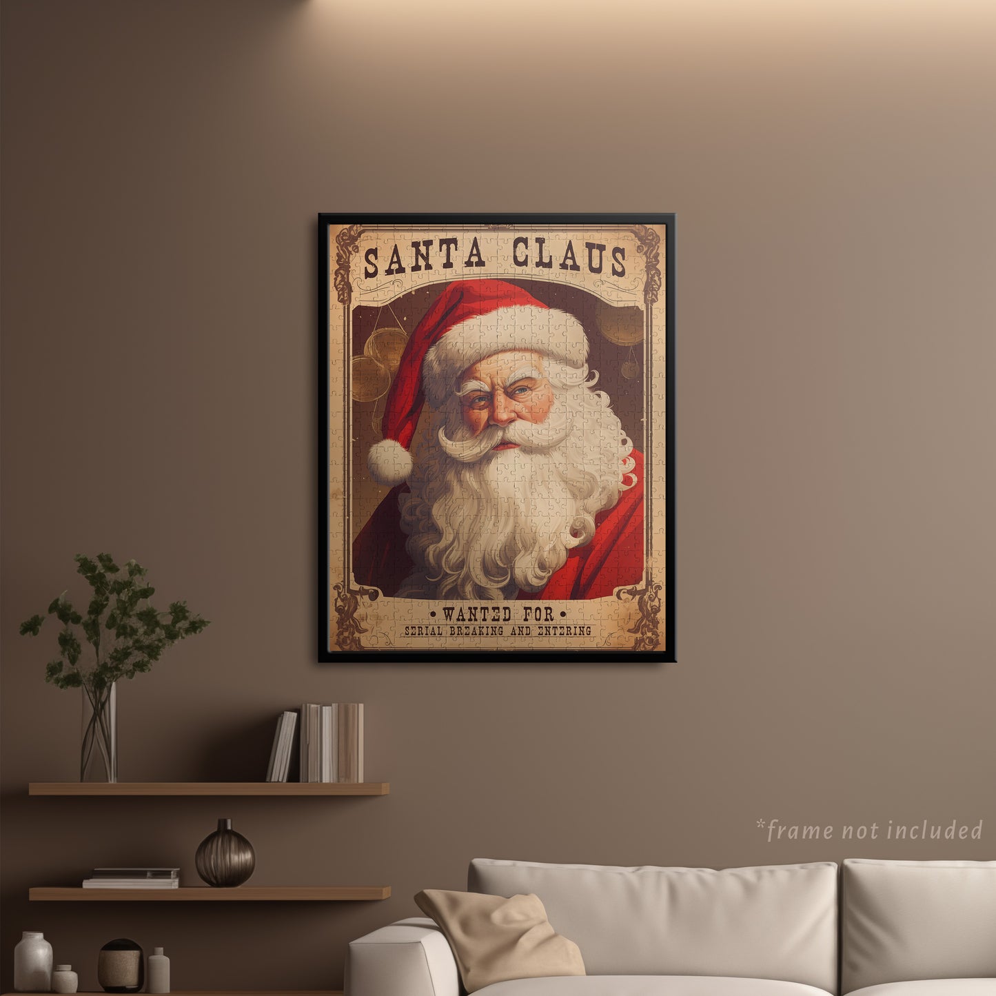 Wanted Poster Santa Jigsaw Puzzle
