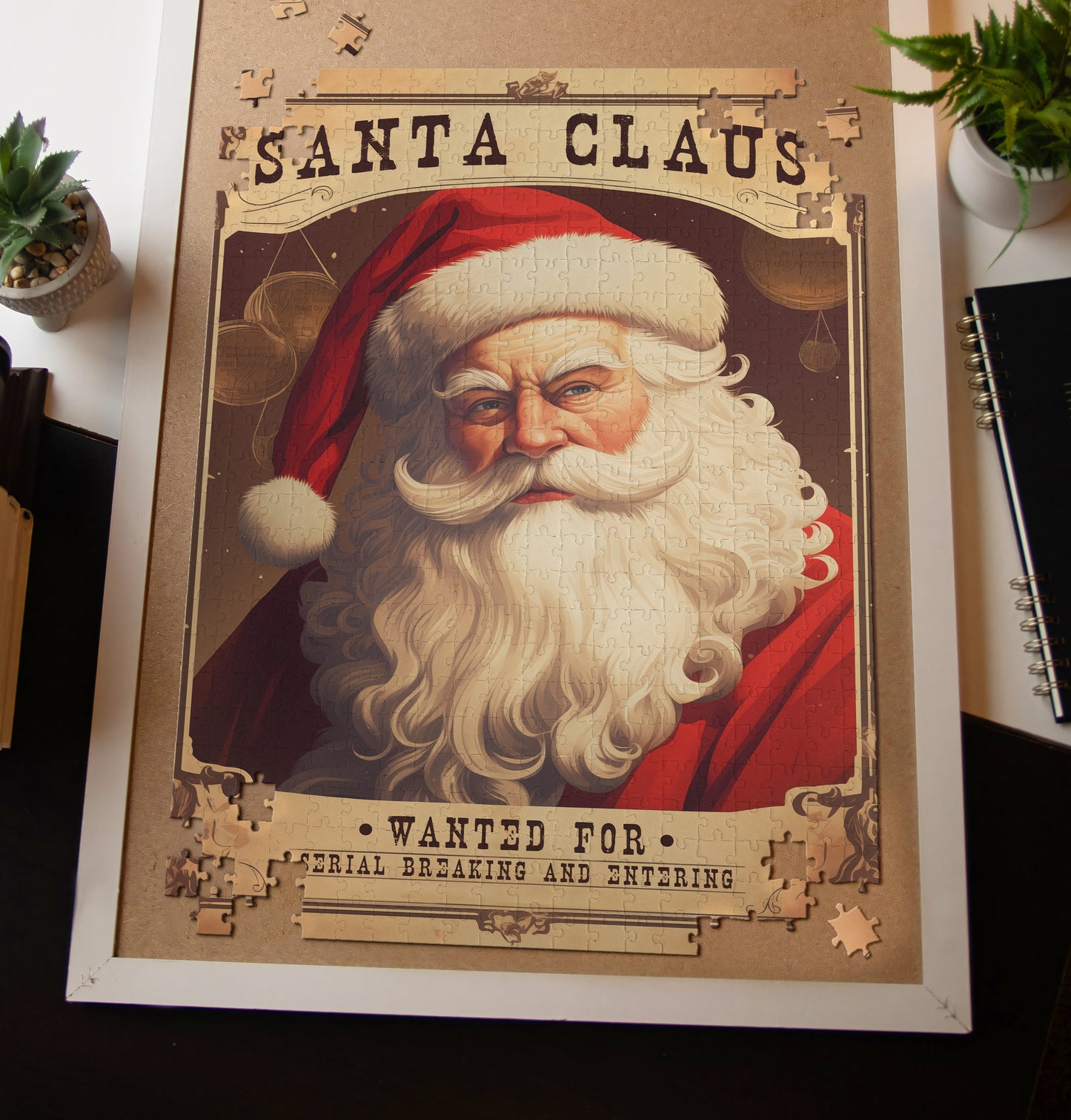 Wanted Poster Santa Jigsaw Puzzle