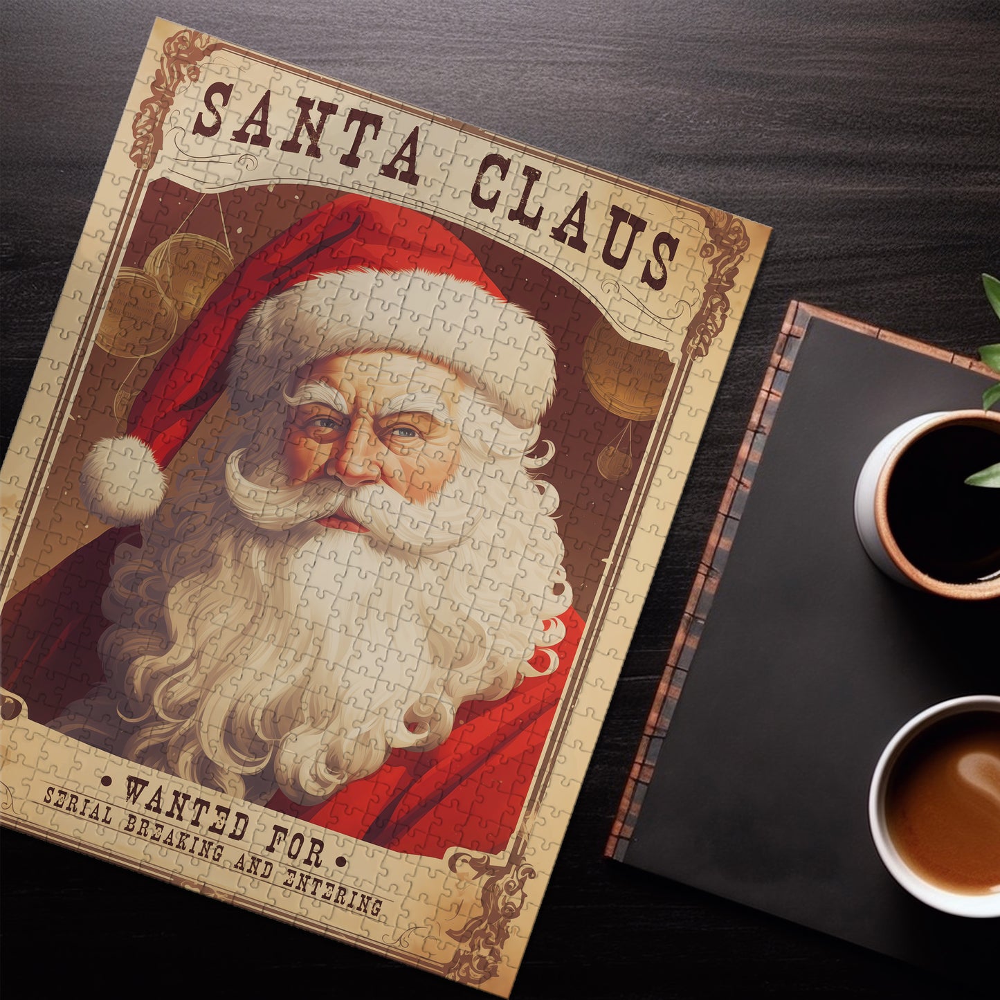 Wanted Poster Santa Jigsaw Puzzle