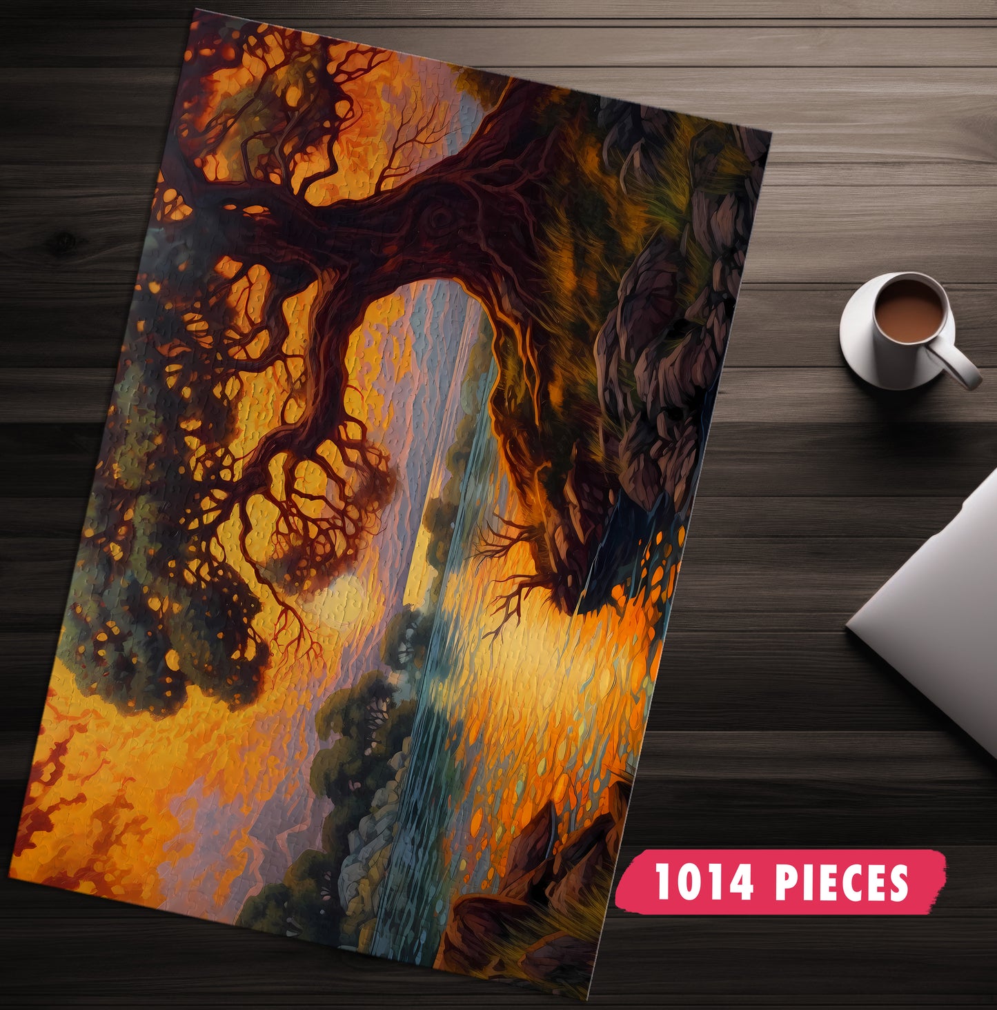 Sunset Willow Jigsaw Puzzle