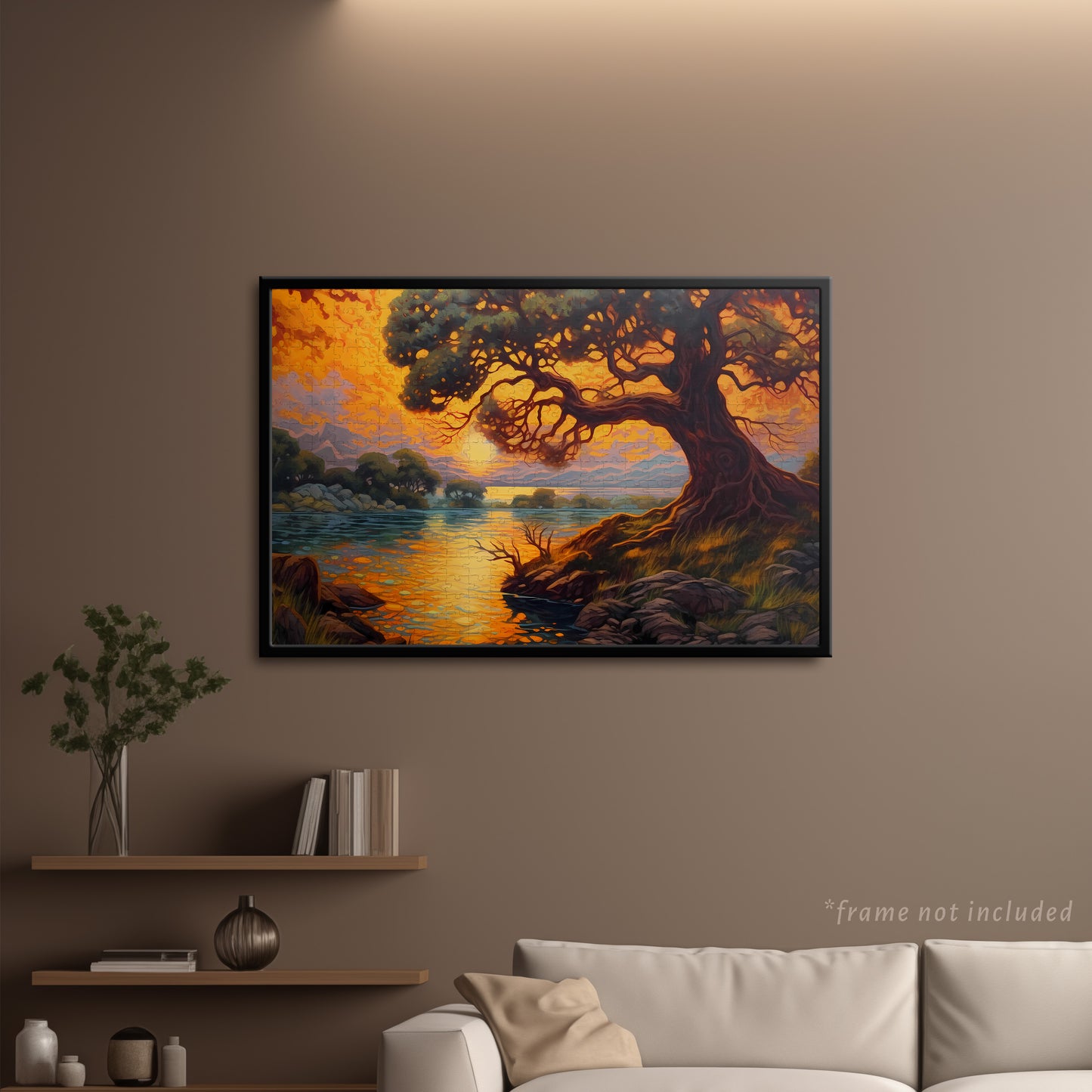 Sunset Willow Jigsaw Puzzle
