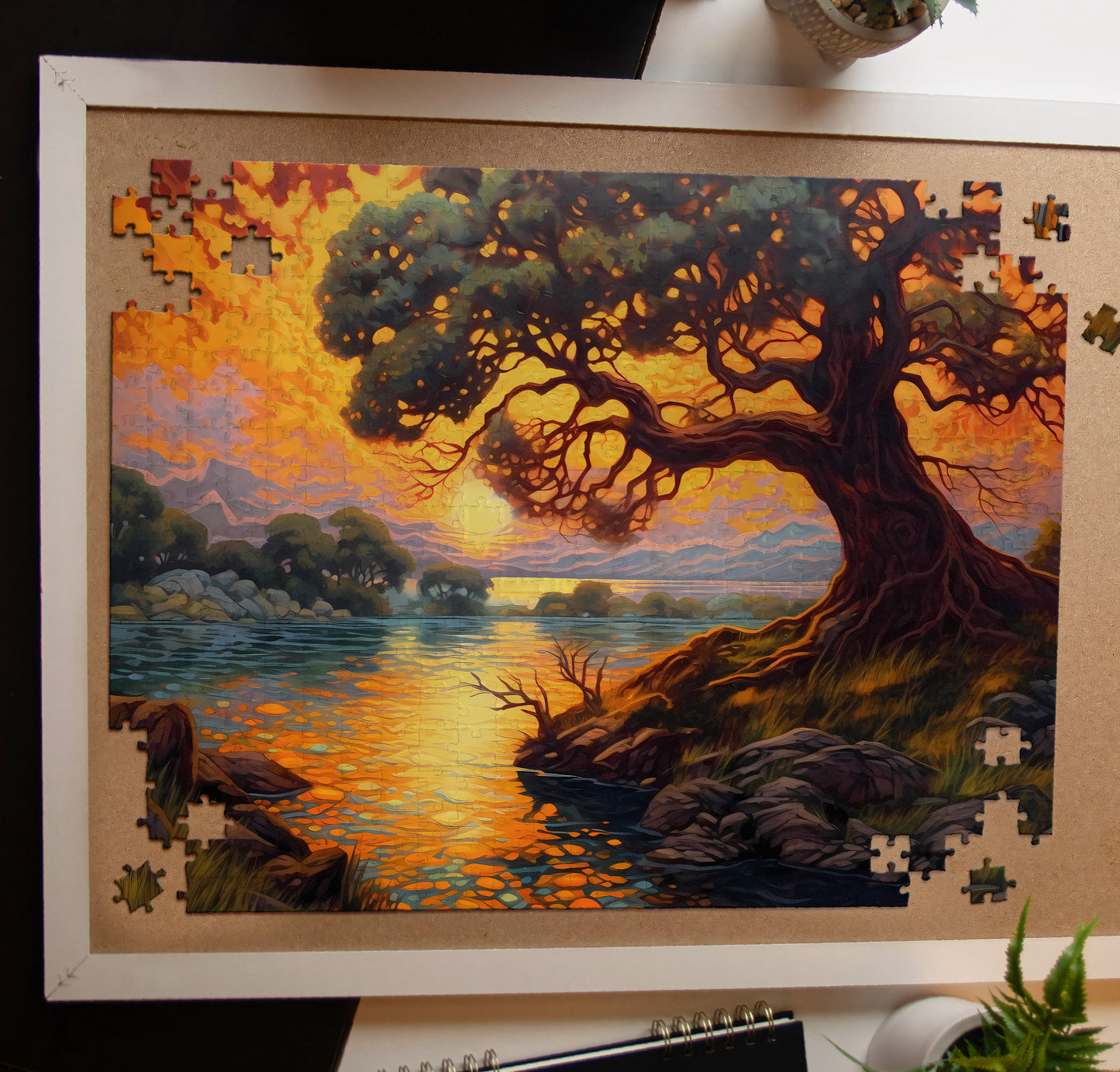 Sunset Willow Jigsaw Puzzle