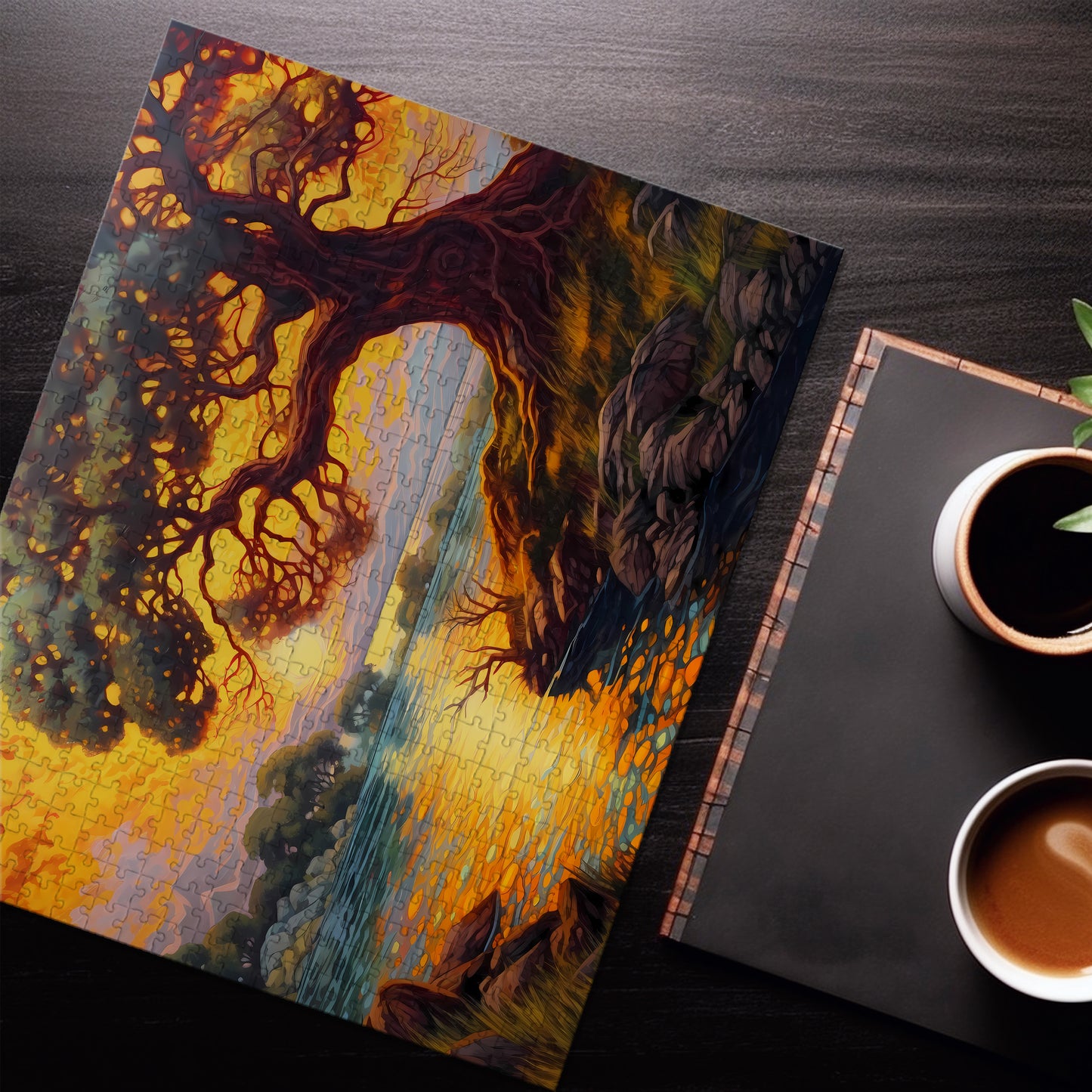 Sunset Willow Jigsaw Puzzle