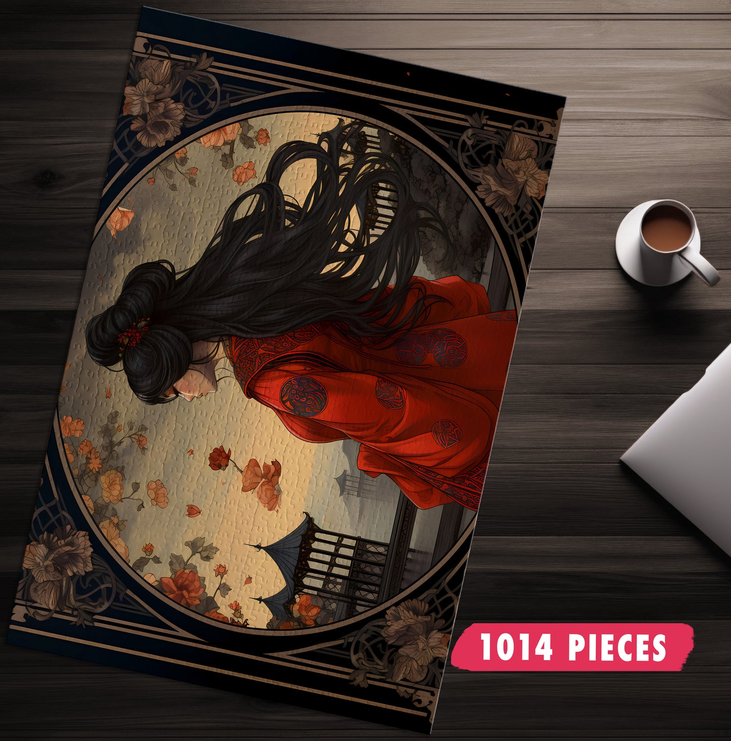 Woman In Red Tarot Jigsaw Puzzle