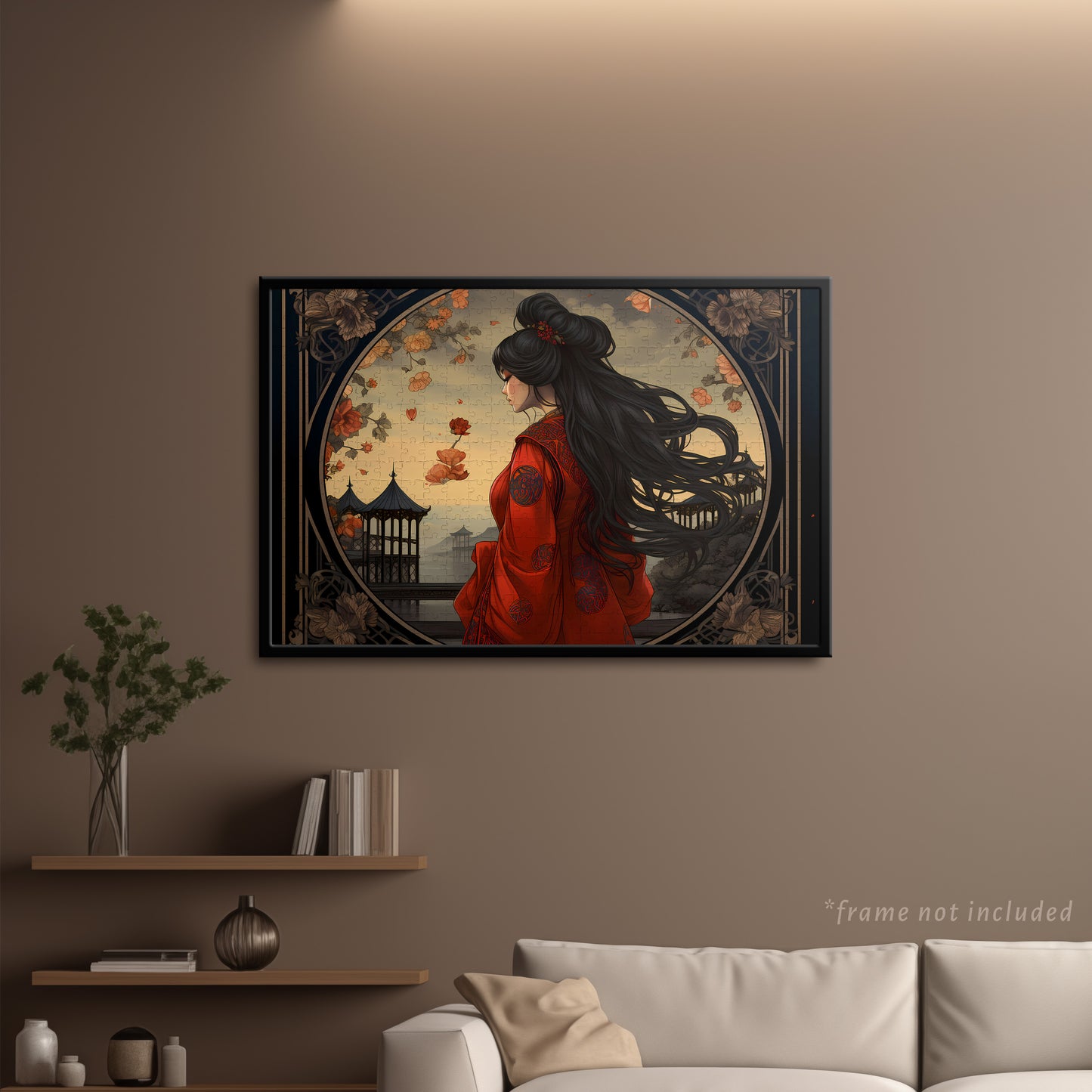 Woman In Red Tarot Jigsaw Puzzle