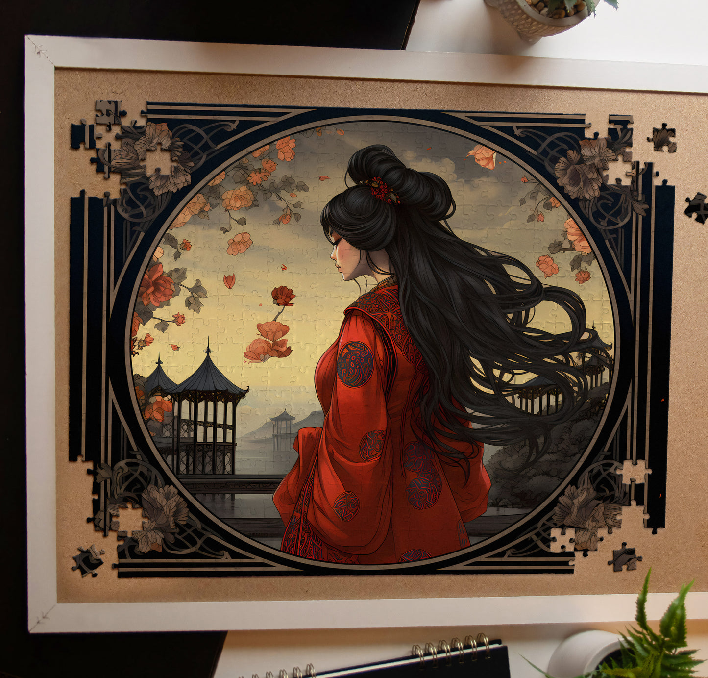 Woman In Red Tarot Jigsaw Puzzle