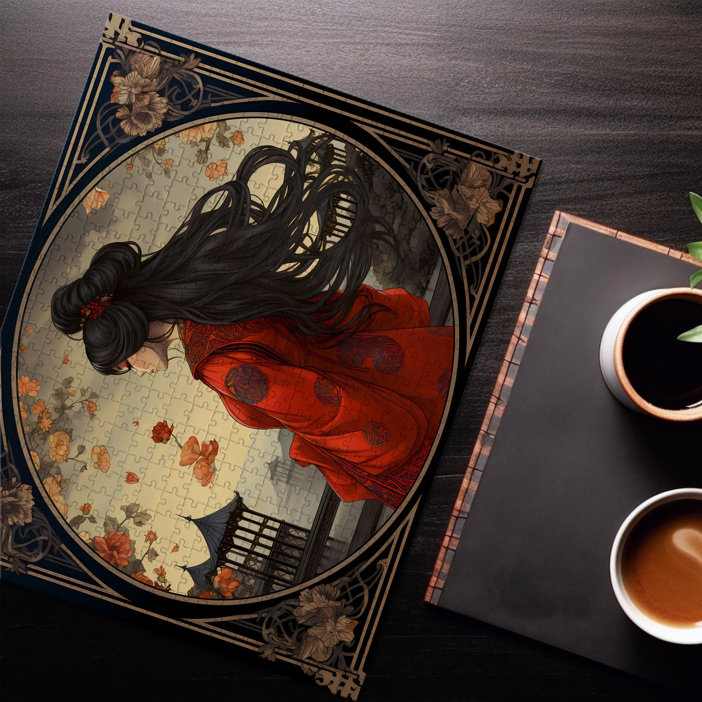 Woman In Red Tarot Jigsaw Puzzle