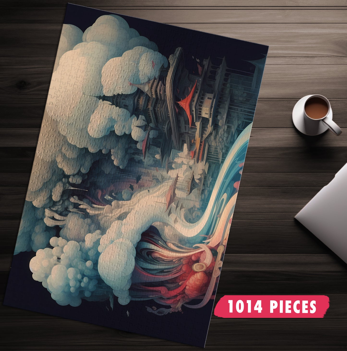 Abstract Cloud Temple Jigsaw Puzzle