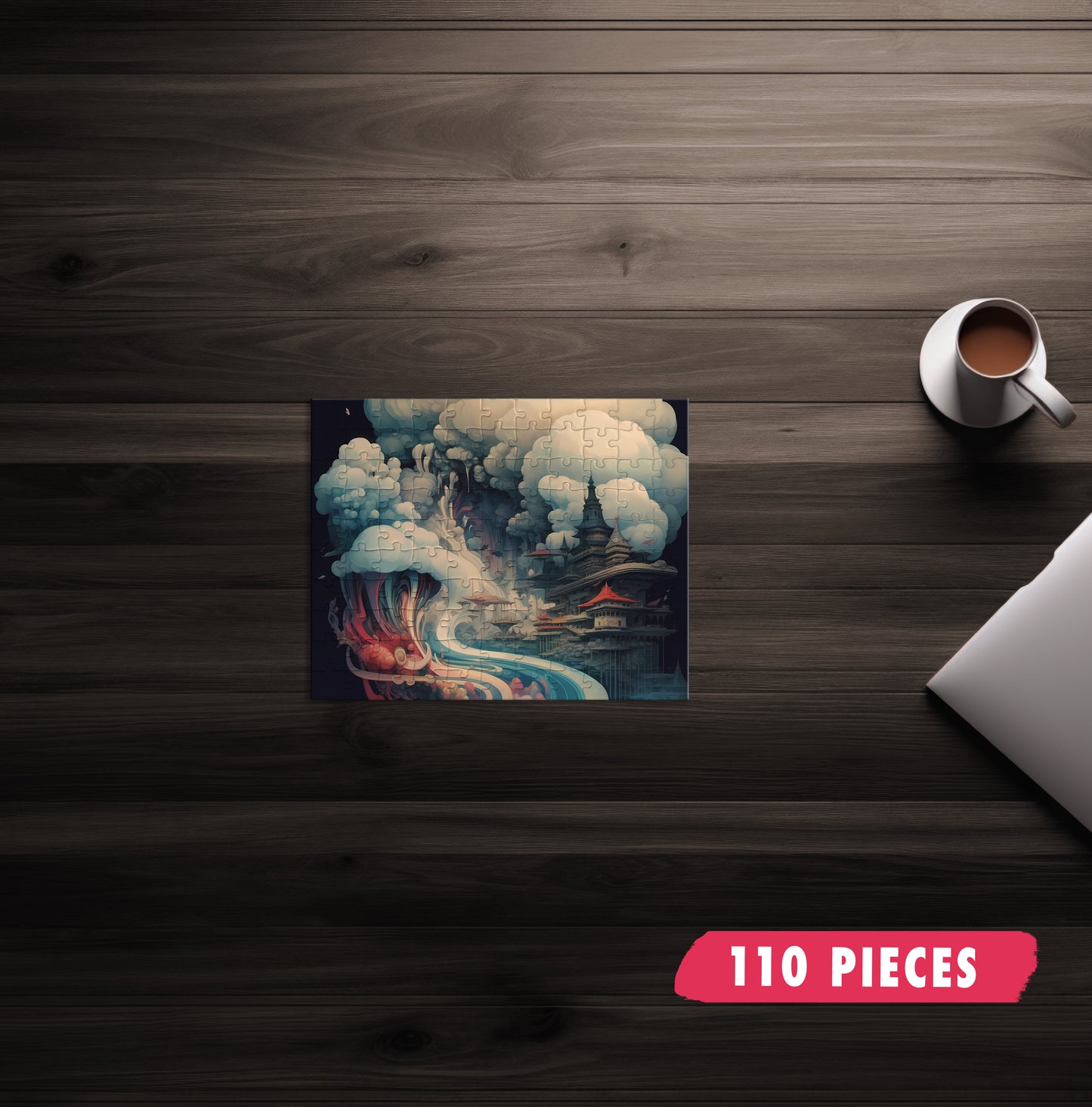 Abstract Cloud Temple Jigsaw Puzzle