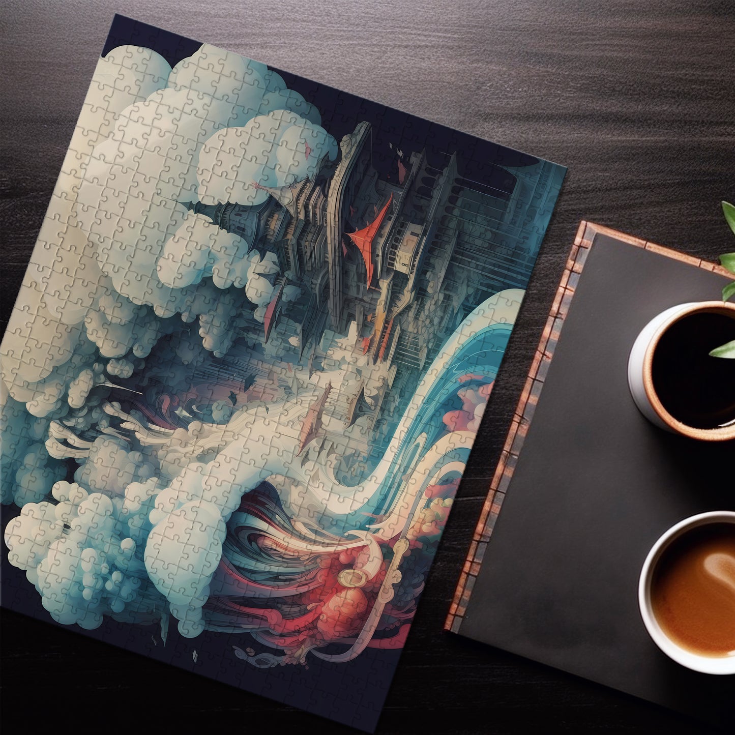 Abstract Cloud Temple Jigsaw Puzzle