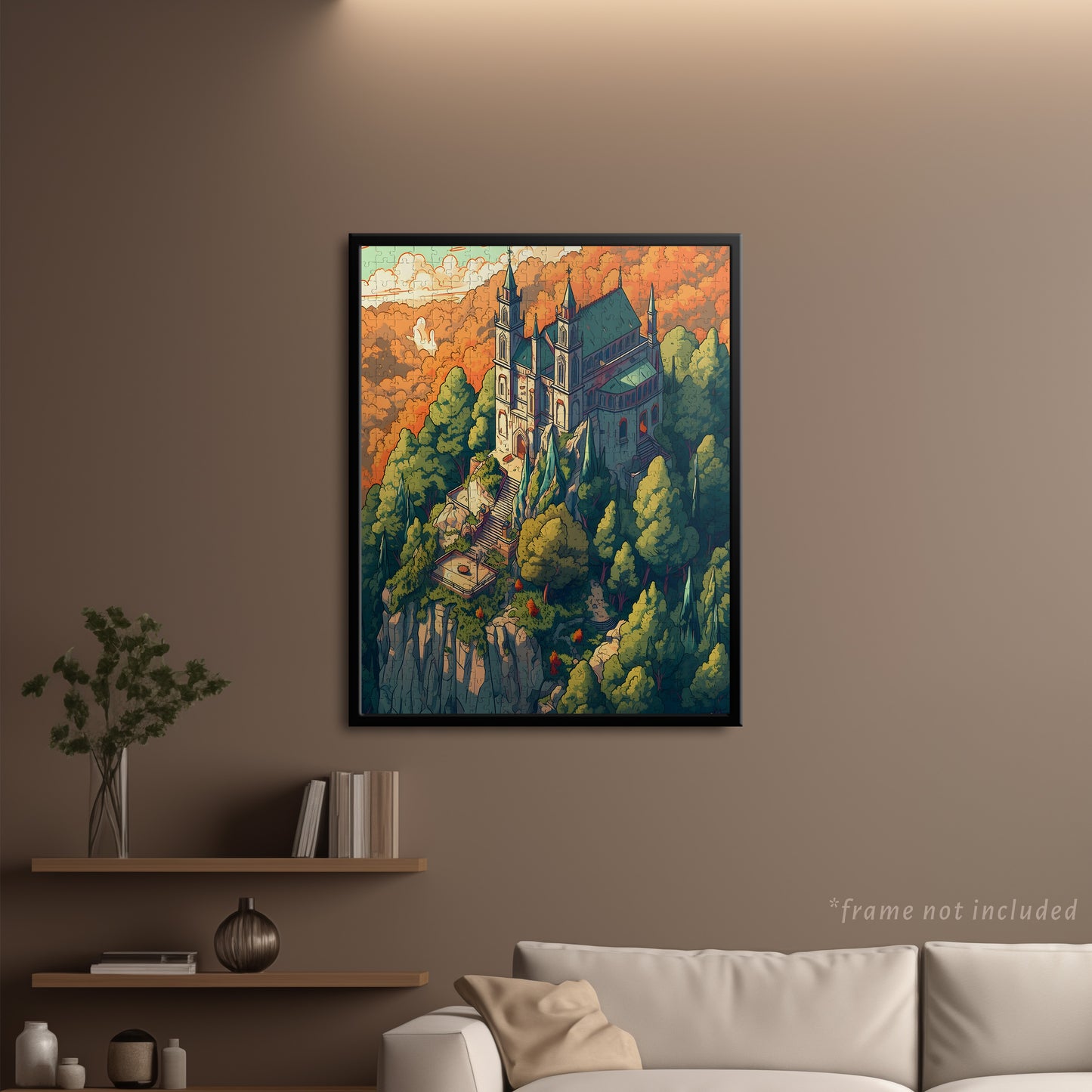 Cliffside Church Jigsaw Puzzle