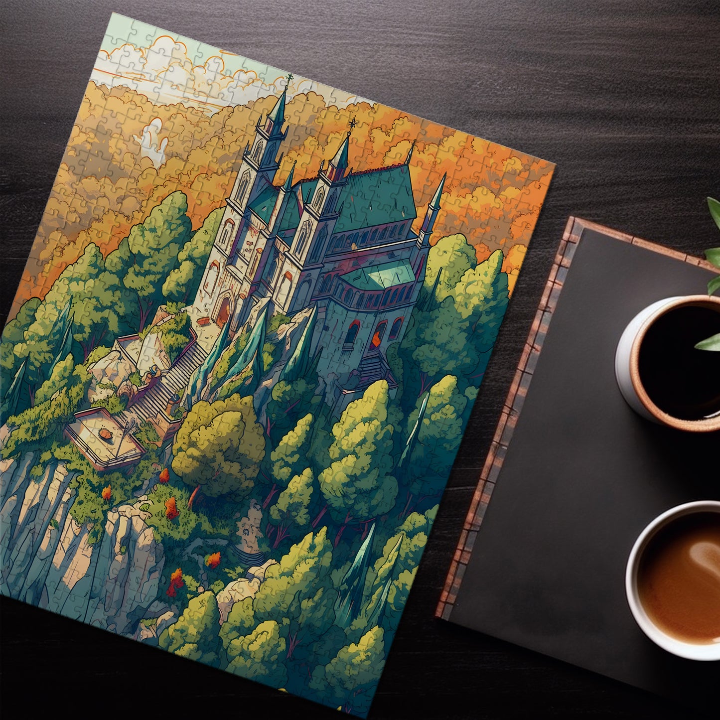 Cliffside Church Jigsaw Puzzle