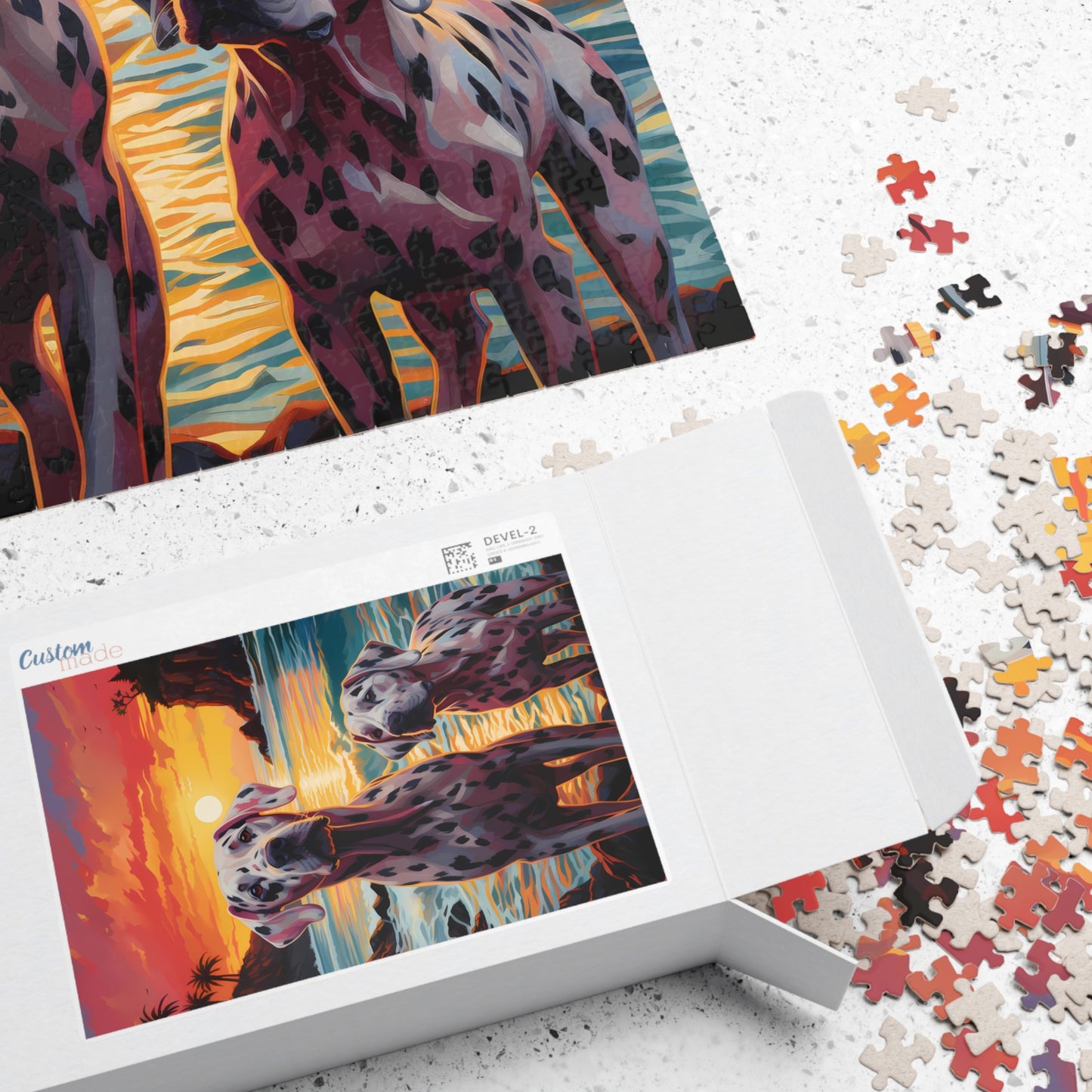 Dalmatians on the Beach Jigsaw Puzzle
