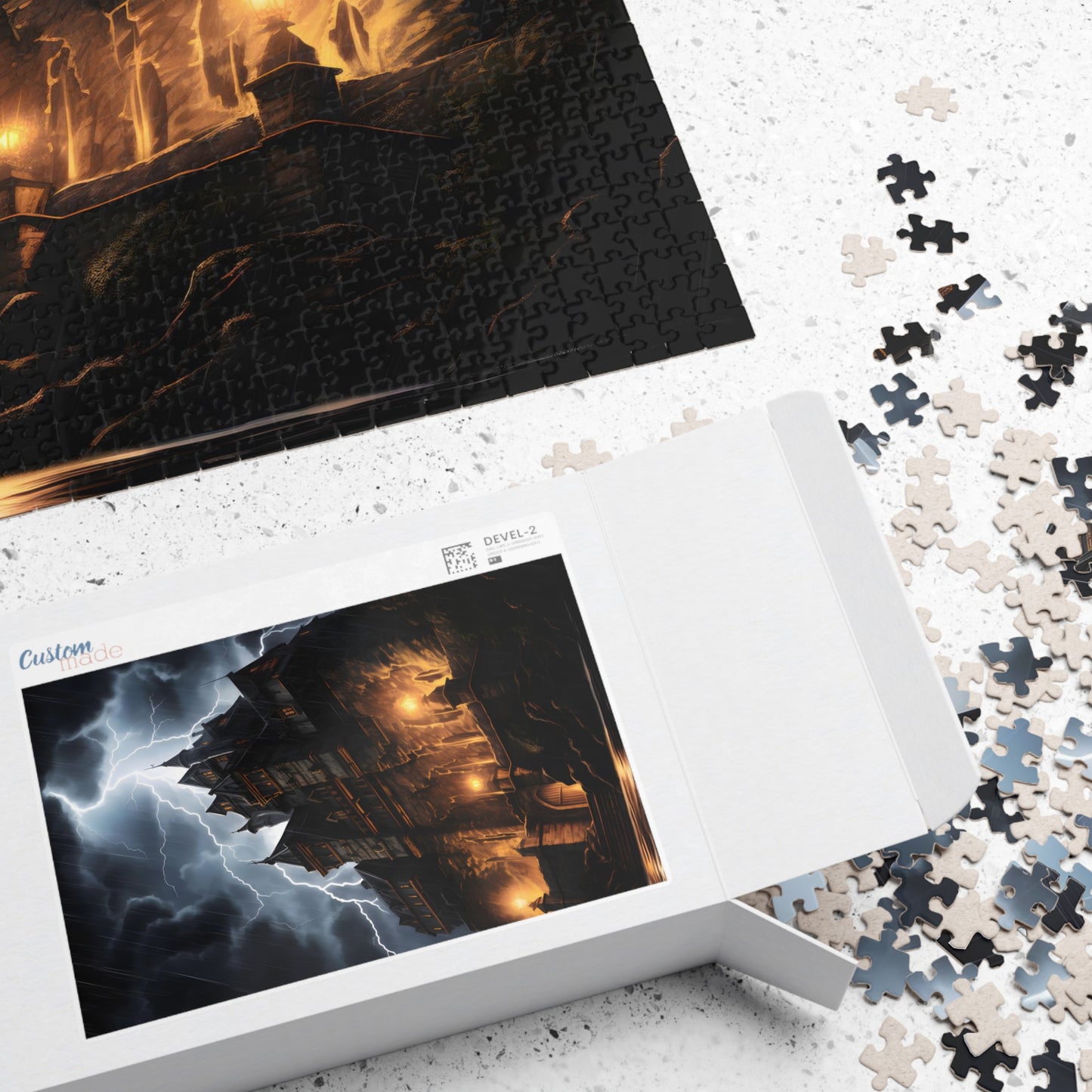 Castle During Thunderstorm Jigsaw Puzzle