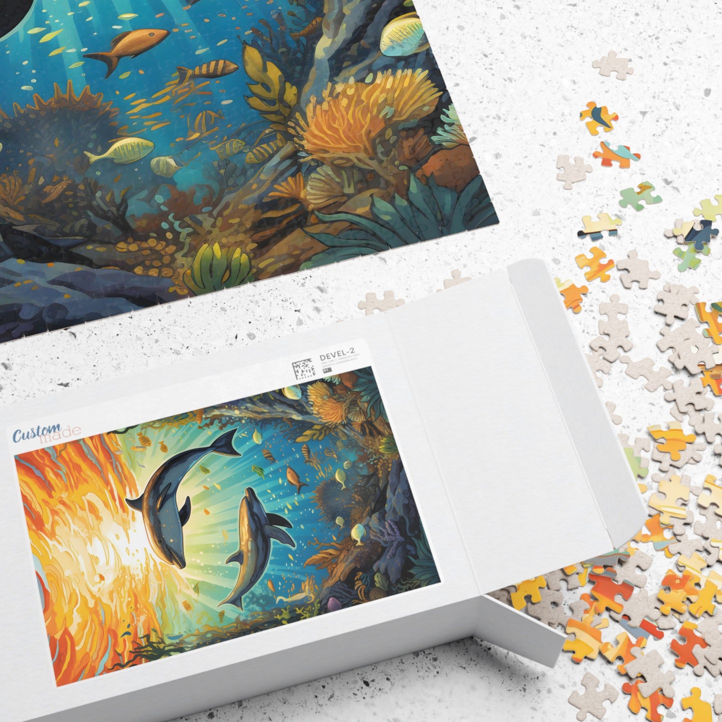 Swimming Dolphins Jigsaw Puzzle