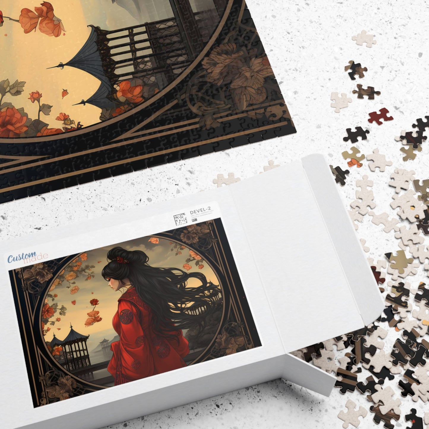 Woman In Red Tarot Jigsaw Puzzle