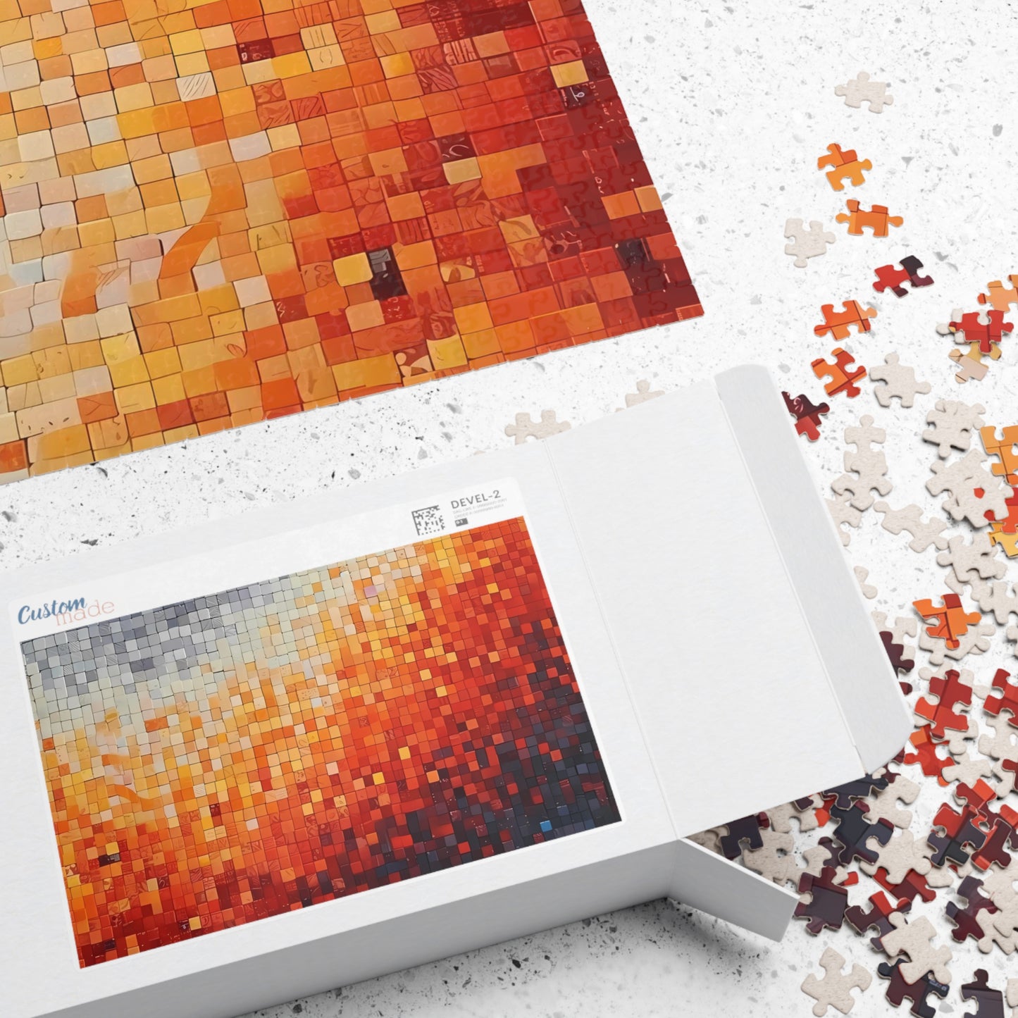 Fire Mosaic Jigsaw Puzzle