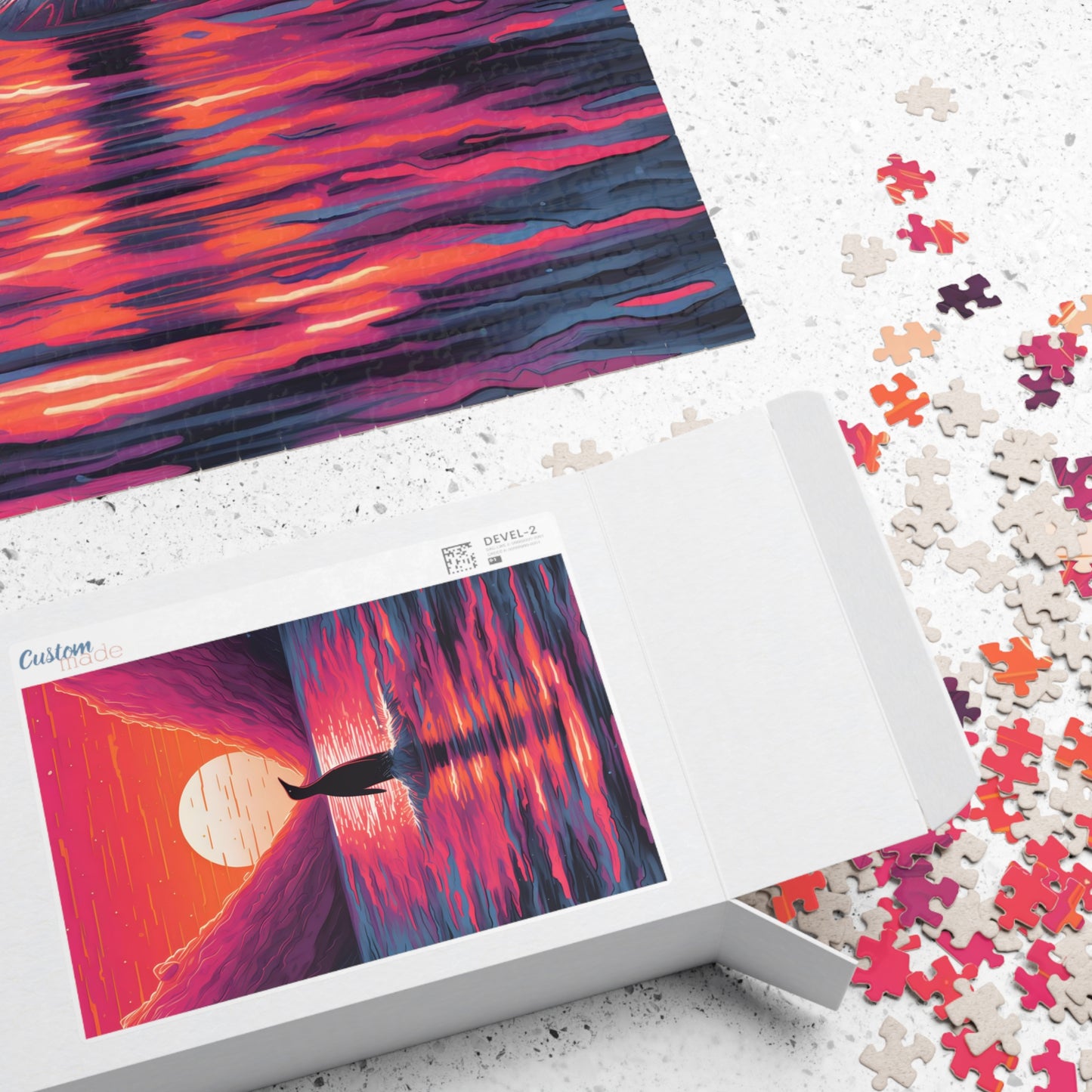 Mountain Sunrise Penguin Jigsaw Puzzle
