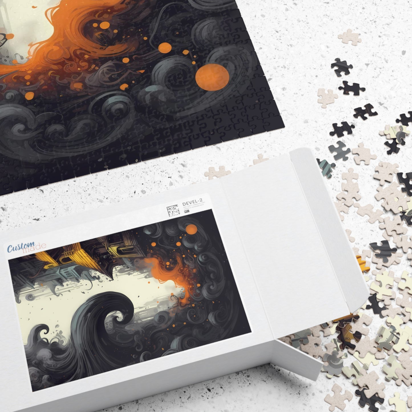 Abstract Dark Strand Jigsaw Puzzle