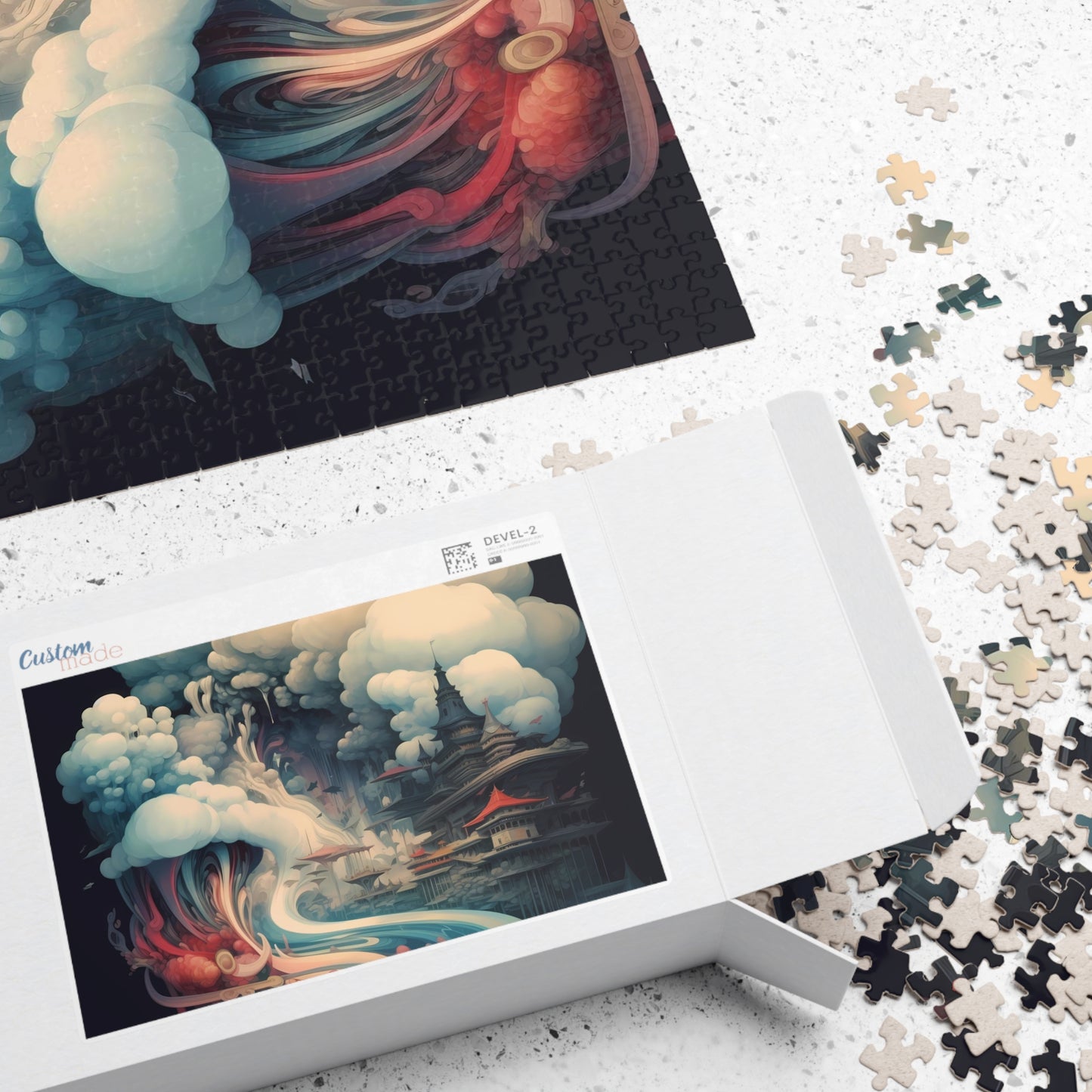 Abstract Cloud Temple Jigsaw Puzzle