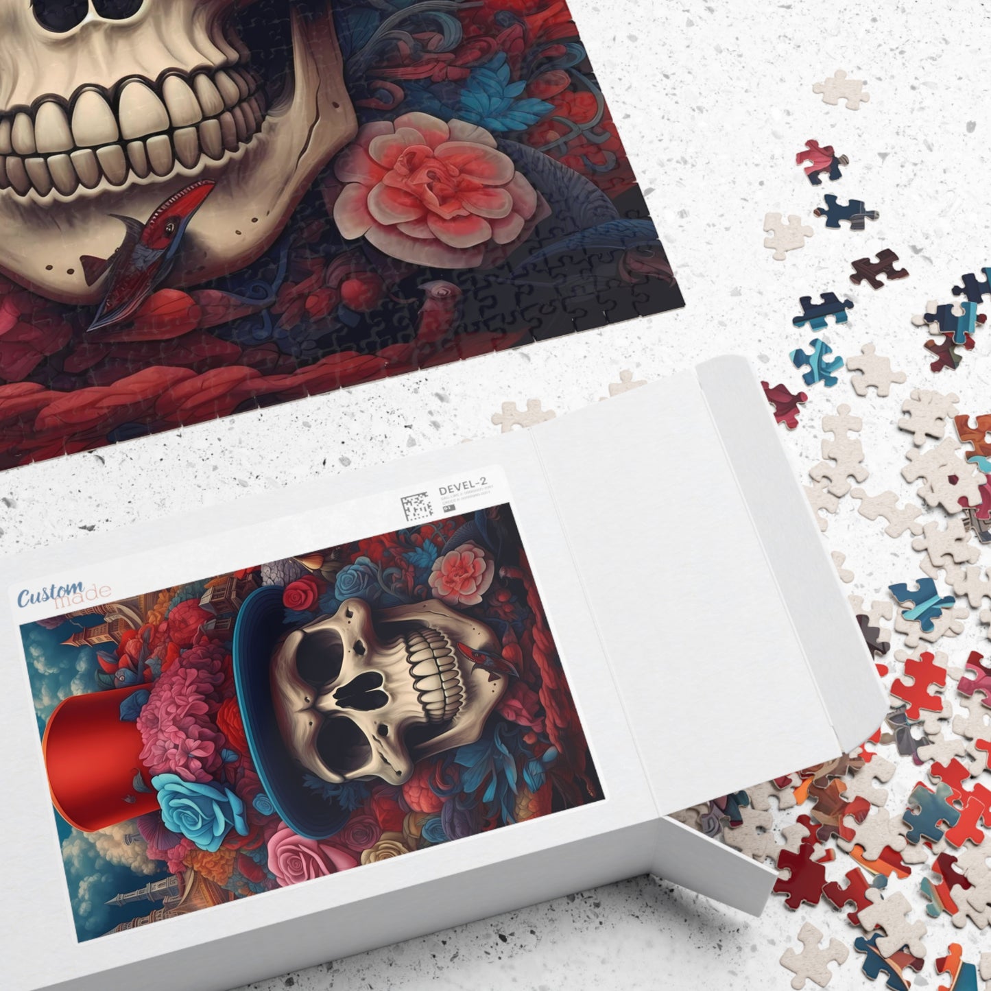 Victorian Skull Jigsaw Puzzle