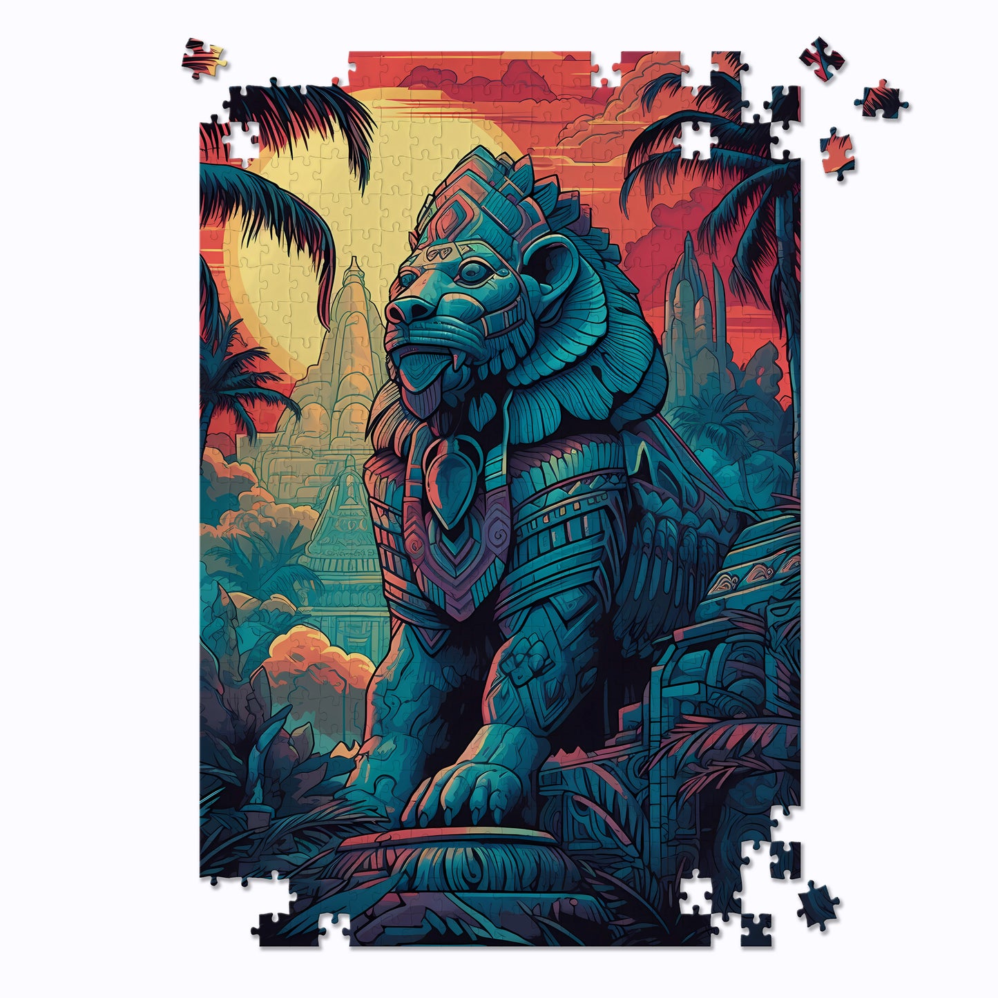 Jungle Sphinx Jigsaw Puzzle