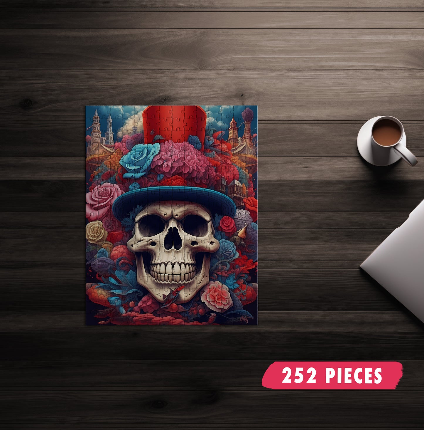 Victorian Skull Jigsaw Puzzle
