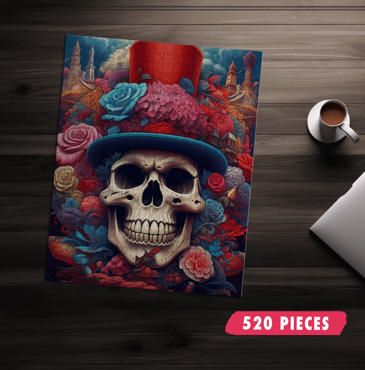 Victorian Skull Jigsaw Puzzle