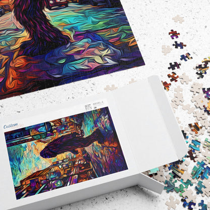 Trippy Bigfoot Jigsaw Puzzle