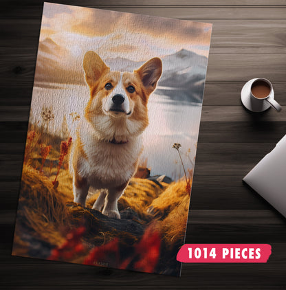 Adorable Adventure Corgi Jigsaw Puzzle