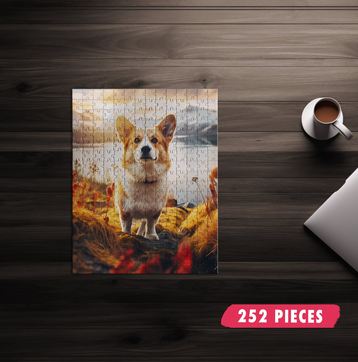 Adorable Adventure Corgi Jigsaw Puzzle