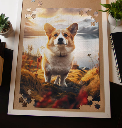 Adorable Adventure Corgi Jigsaw Puzzle
