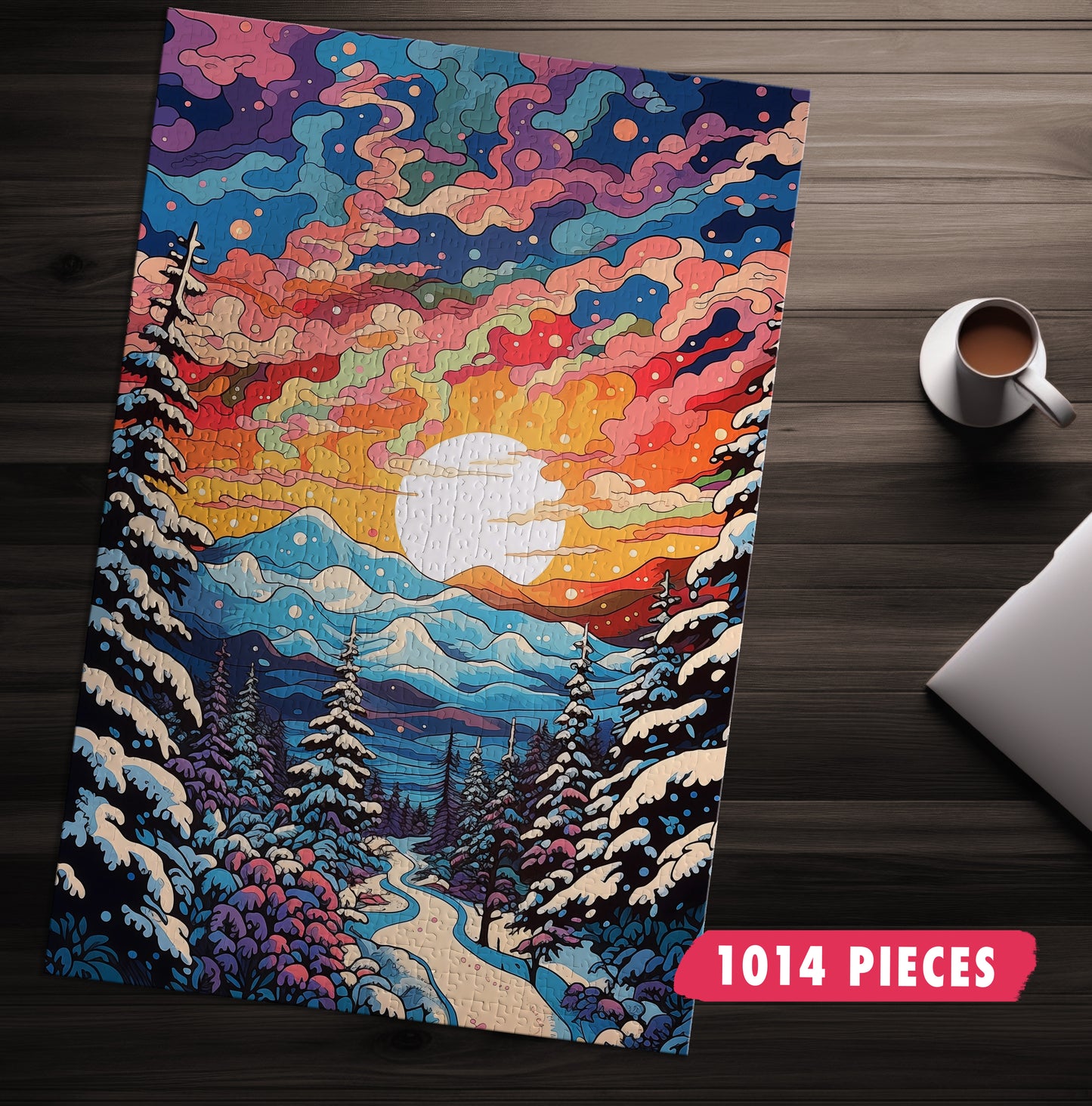 Rainbow Winter Jigsaw Puzzle