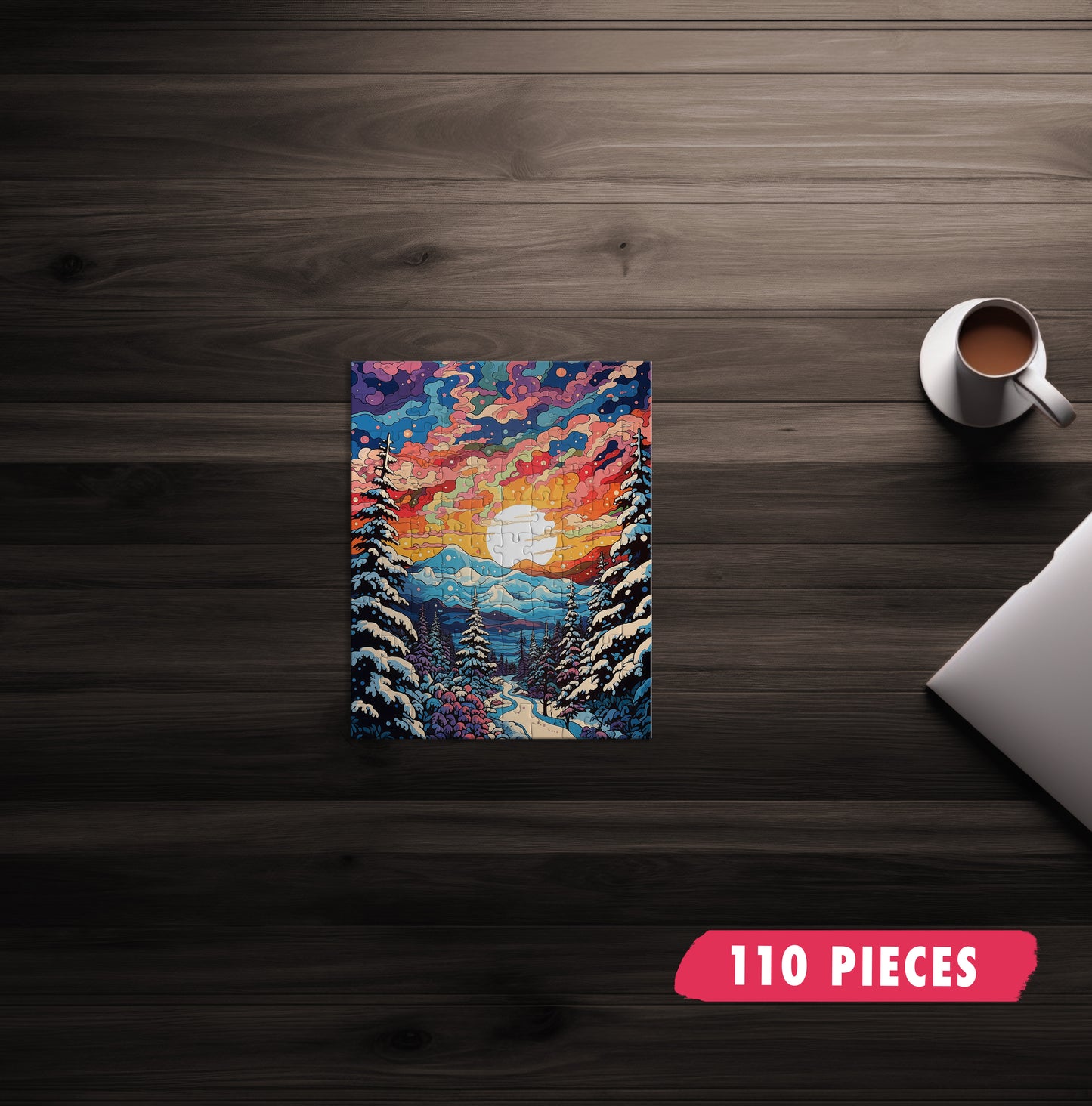 Rainbow Winter Jigsaw Puzzle