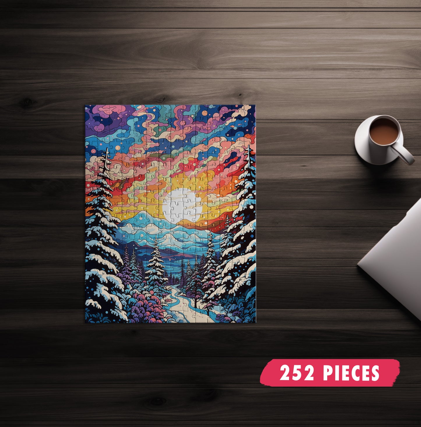 Rainbow Winter Jigsaw Puzzle