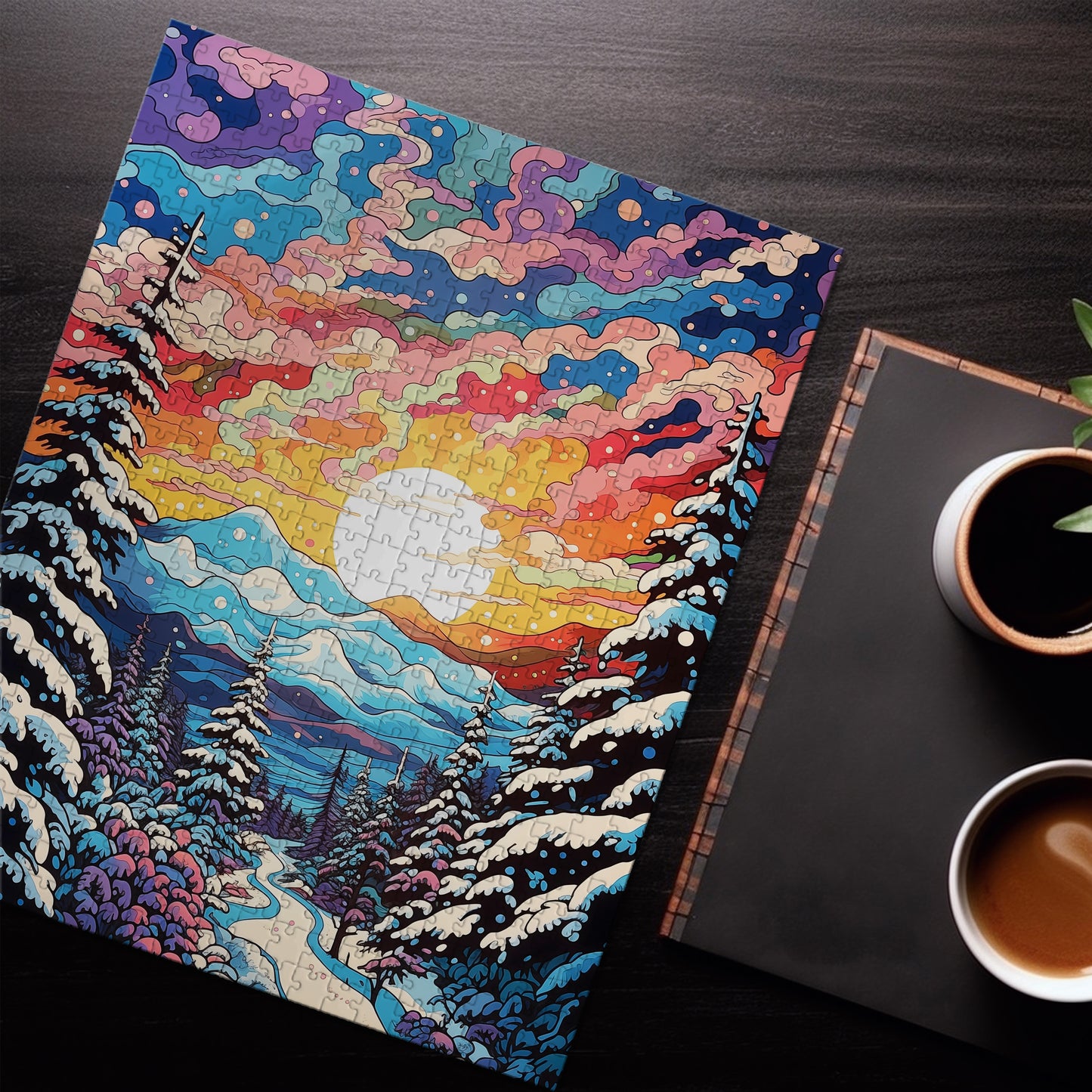 Rainbow Winter Jigsaw Puzzle