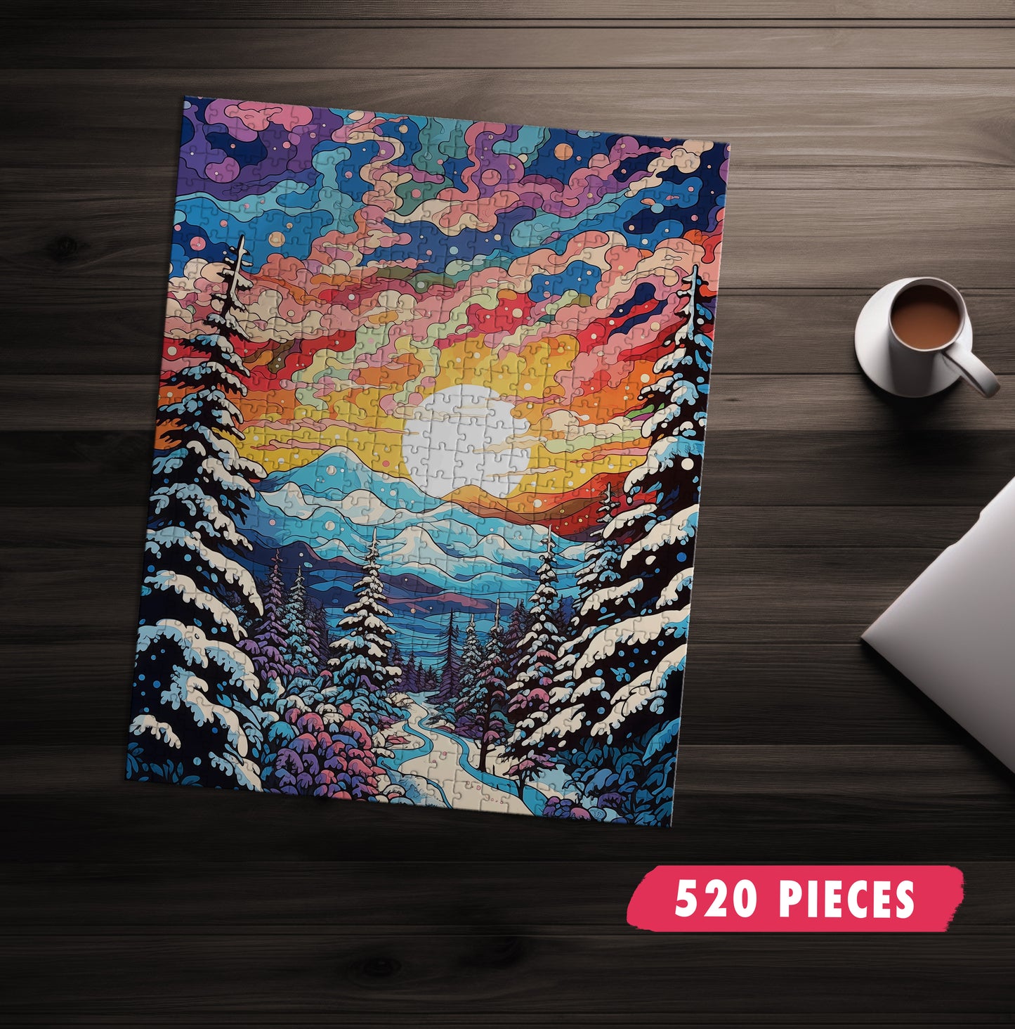 Rainbow Winter Jigsaw Puzzle