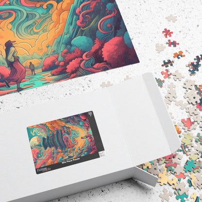 Psychedelic Temple Jigsaw Puzzle