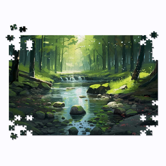 Tranquil Forest Creek Jigsaw Puzzle