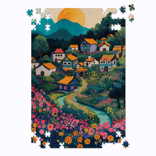 River Village Jigsaw Puzzle