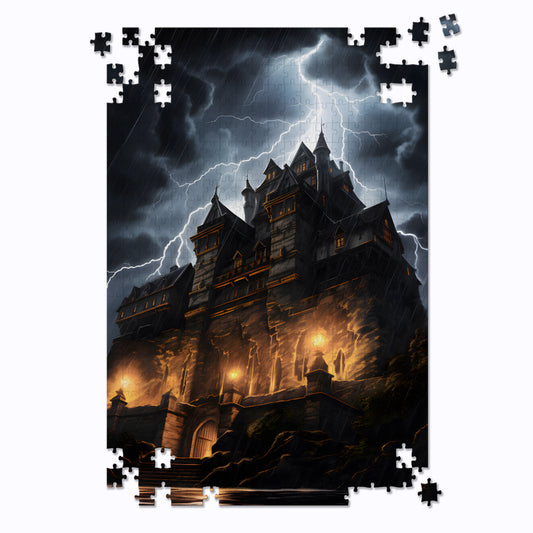 Castle During Thunderstorm Jigsaw Puzzle