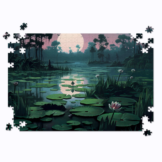 Moonlit Swamp Jigsaw Puzzle