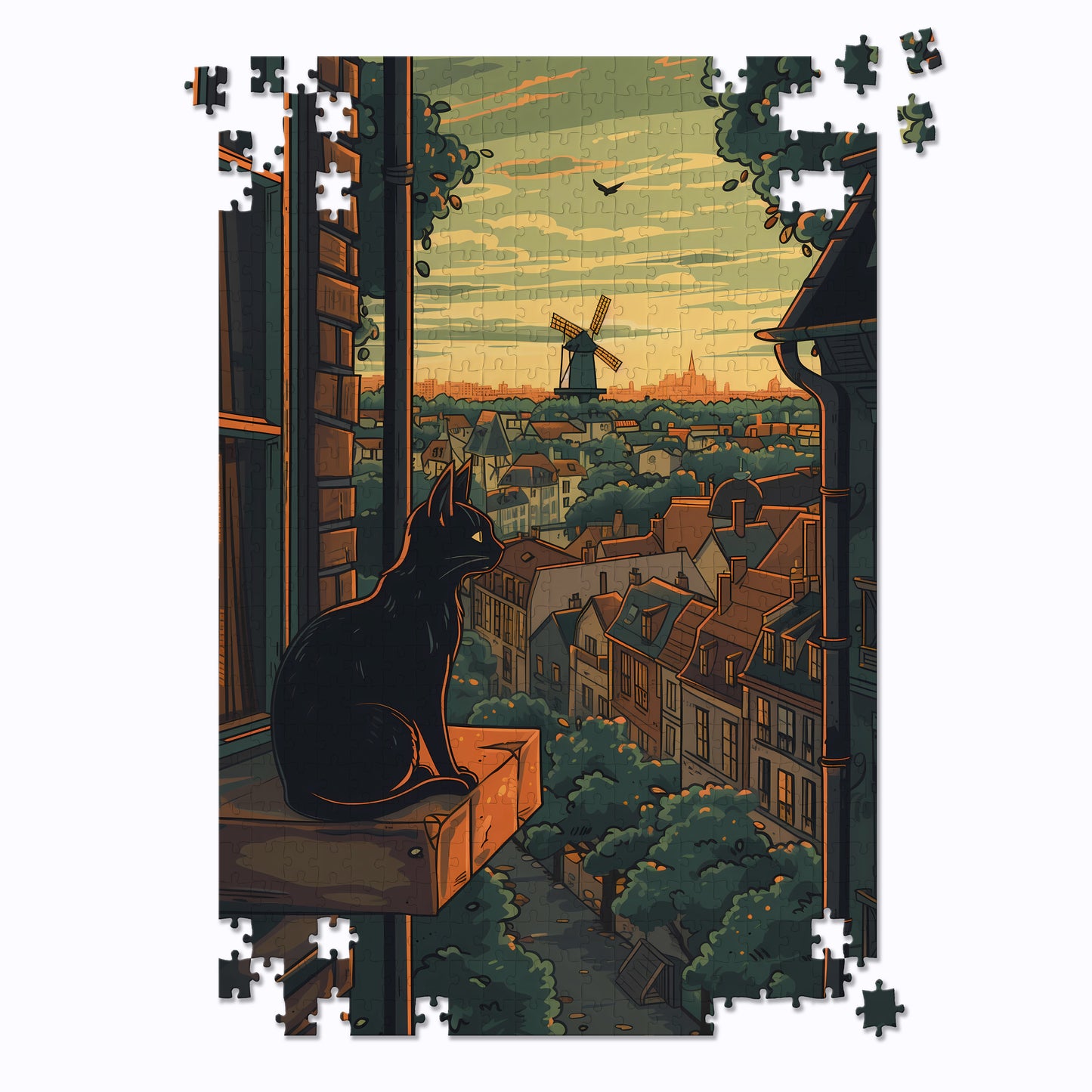 Cute Cartoon Cat Jigsaw Puzzle