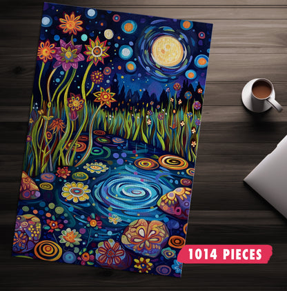 Whimsical Pond Jigsaw Puzzle