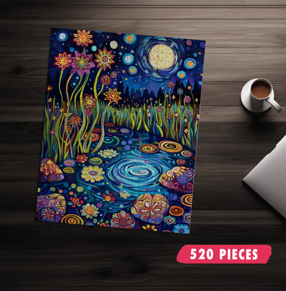 Whimsical Pond Jigsaw Puzzle