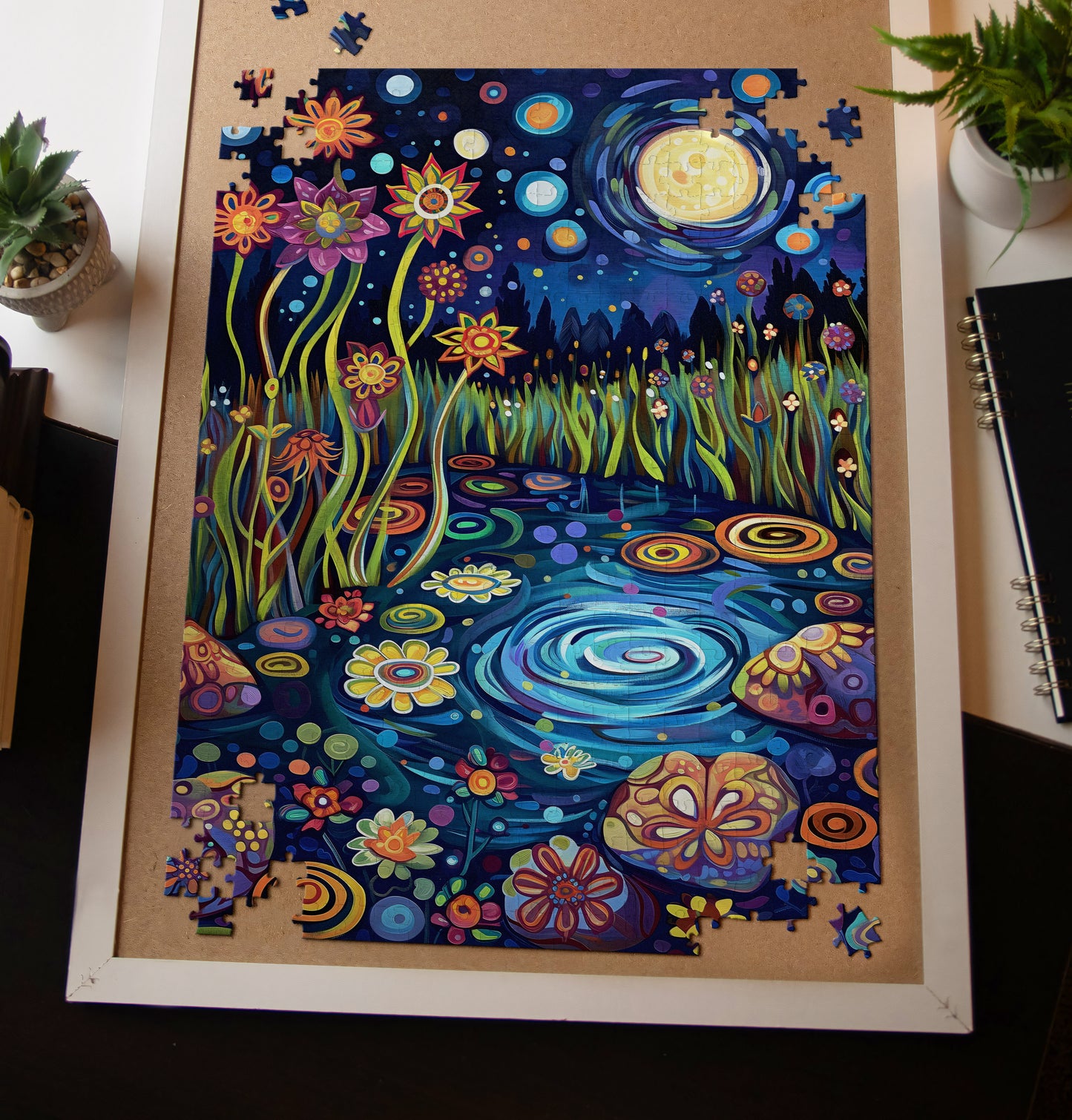 Whimsical Pond Jigsaw Puzzle