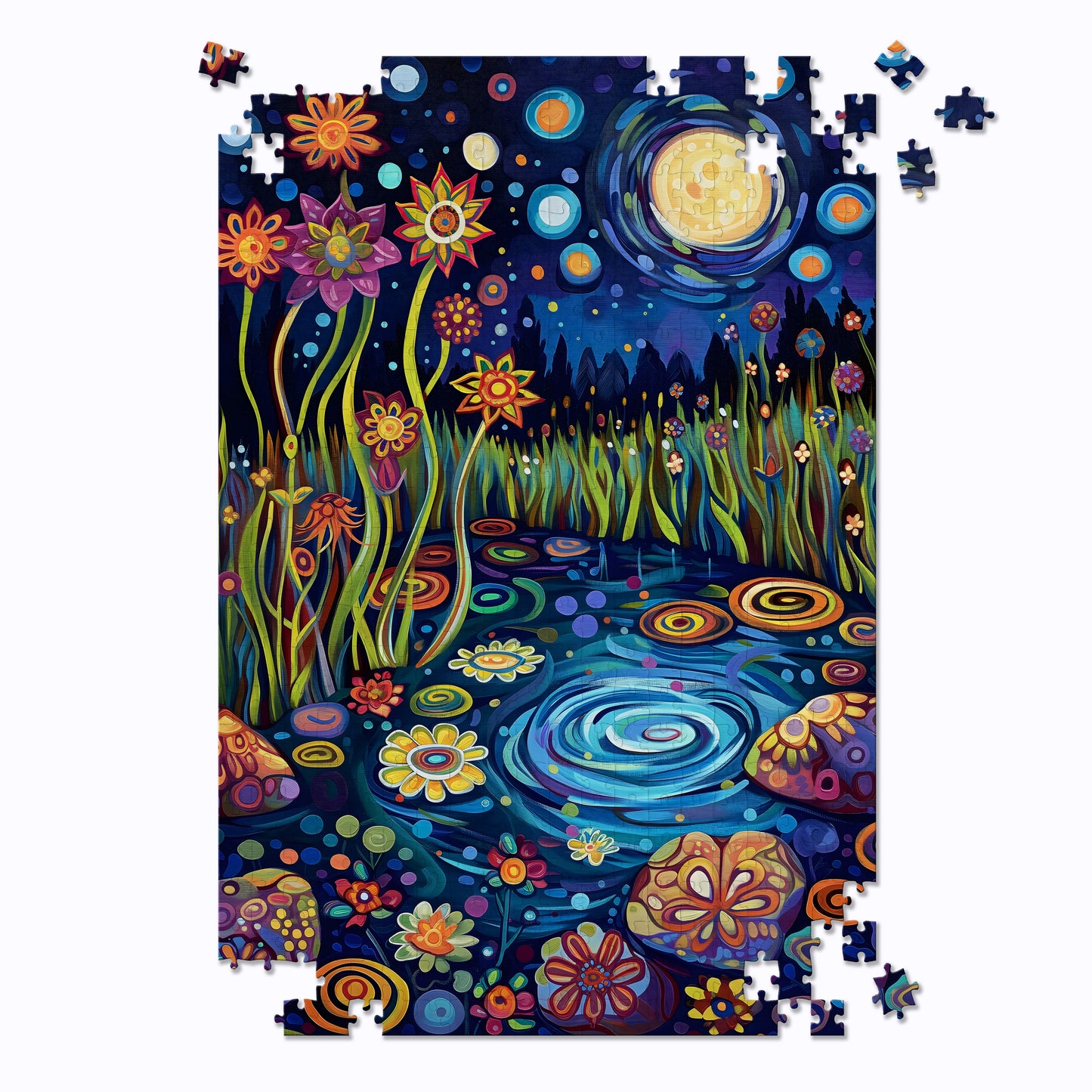 Whimsical Pond Jigsaw Puzzle