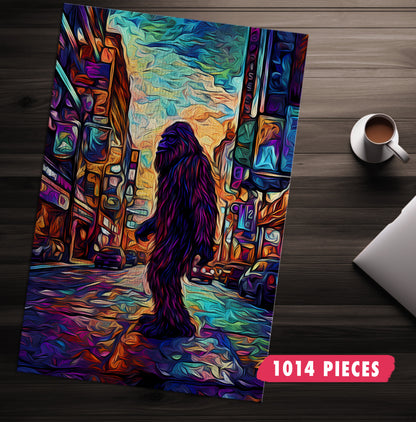 Trippy Bigfoot Jigsaw Puzzle